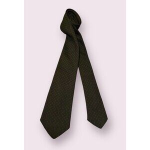 Vintage Rivetz Hand Blocked 100% Wool Circle Pattern Neck Tie Made In England